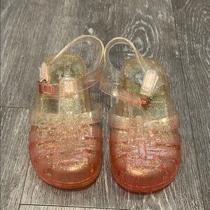 OshKosh B'gosh Glittery Gold and Pink Kids Sandals